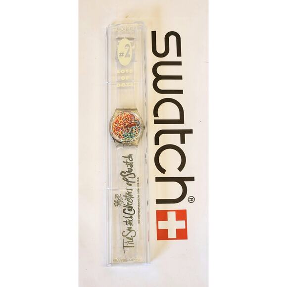 Swatch watch LOTS OF DOTS GZ121 Collector Specials Design By Alessandro Mendini - Picture 1 of 9